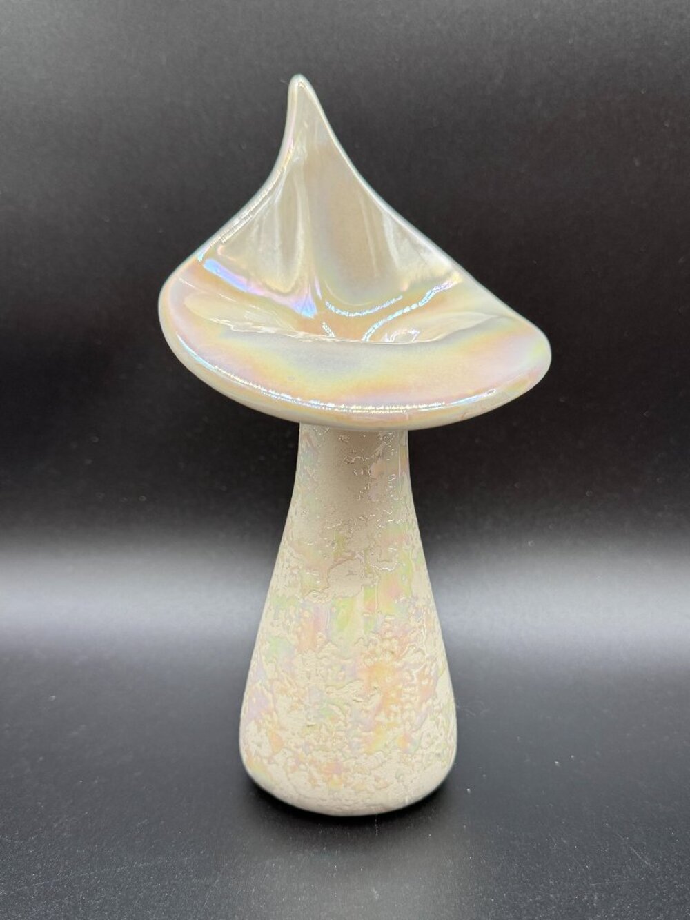 Ceramic Bud Vase Jack in the Pulpit Textured Iridescent Pastel Glaze